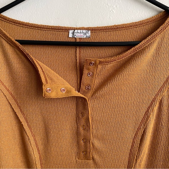 Free People Sloane Bodysuit / Amber Size: M - Picture 4 of 8